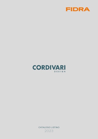 CORDIVARI - Listino Design 2023